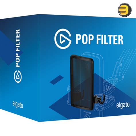 Elgato Wave Pop Filter - Dual-layer steel mesh; Air current diffusion. 